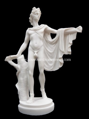 Souvenirs from Greece: Apollo greek alabaster statue Greek statues Alabaster statues Elegant greek alabaster statue art souvenir from Greece handmade greek statue of Apollo, the god of music, poetry, and the arts, light and the sun; truth and prophecy; medicine, healing, and plague in ancient greek mythology, a fantastic decorative greek art gift.