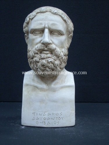 Souvenirs from Greece: Pindaros greek plaster bust statue Greek statues Greek Busts Sculptures Rare souvenirs from Greece handmade plaster bust of Pindaros one of the most famous poets of antiquity, unique greek gifts. 