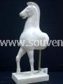 Souvenirs from Greece: Acropolis Plaster Horse Statue Greek statues Plaster statues One of the best greek souvenirs handmade plaster statue replica of the Acropolis horse statue, replica of the original found in the Acropolis museum. The plaster sculpture sits on a plaster base and is a special greek art gift.
