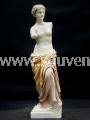 Souvenirs from Greece: Aphrodite of Milos (Venus de Milo) greek alabaster statue with color Greek statues Alabaster statues Popular greek art souvenir handmade greek colored alabster statue of Aphrodite of Milos, one of the most famous works of ancient Greek sculpture now on display at the Louvre museum. The alabaster sculpture depicts Aphrodite the Greek goddess of love and beauty. Among the best greek art decorative gifts.