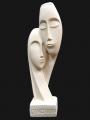 Souvenirs from Greece: Devotion greek cycladic art head statue Greek statues Cycladic art statues Fascinatiing greek cycladic art souvenirs handmade cycladic statue  male and female statue called Devotion. The cycladic art is a celebration of love and devotion the perfect greek art gift for loved couples the ideal anniversary gift.