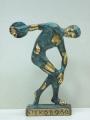 Souvenirs from Greece: Discovolus of Myron greek bronze statue Greek statues Bronze statues Popular greek art souvenir handmade greek bronze statue of Discovolus of Myron, the famous greek sculpture. The bronze sculpture depicts a discus thrower about to release his throw. An outstanding greek art decorative gift.
