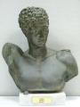 Souvenirs from Greece: Hermes of Praxiteles greek plaster bust statue Greek statues Greek Busts Sculptures Marvelous greek art souvenirs handmade greek green plasater bust statue of Hermes, the messenger of the gods in ancient greek mythology. The plaster green bust sculpture sits on a white marble base and is one the most impressive greek art gifts.