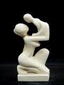 Souvenirs from Greece: Maternity greek cycladic art statue Greek statues Cycladic art statues Excellent greek cycladic art souvenirs handmade cycladuc art inspired statue of a mother holding her baby. The greek cycladic art statue of a  woman playing with her baby is  a symbol of fertility and maternal affection. The cycladic sculpture has an abstract refined figure and is an elegant greek art decoration gift.