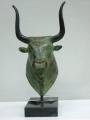 Souvenirs from Greece: Minoan bull greek bronze statue Greek statues Bronze statues Exquisite souvenirs from Greece handmade greek bronze statue of the Minoan bull, Minotaur a creature with the head of a bull on the body of a man . The bronze sculpture sits on a marble base and is  a superb greek art gift.