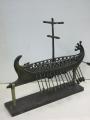 Souvenirs from Greece: Trireme greek bronze statue Greek statues Bronze statues One of the most impressive greek statues handmade bronze statue of a trireme, the ancient greek warship that its name from three rows of oars on each side, manned with one man per oar. The bronze sculpture sits on a bronze base and is one of the most remarkable greek art decorative gifts.