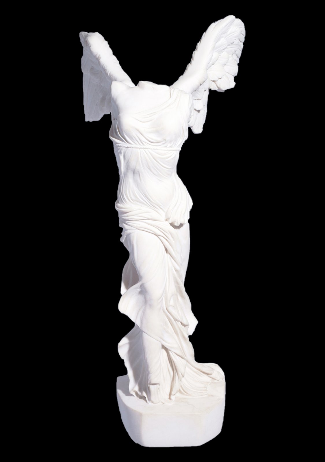 Nike of Samothrace, greek alabaster statue