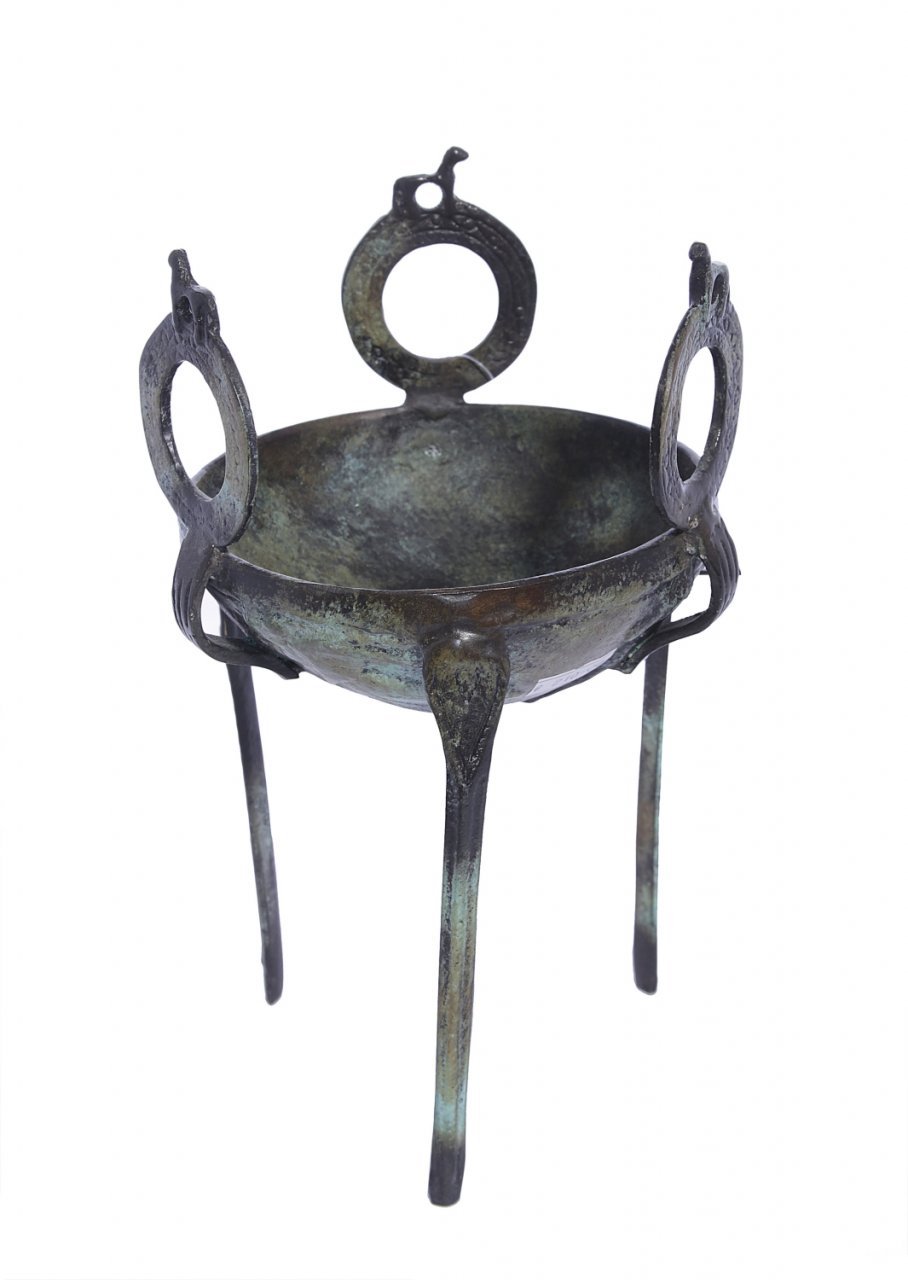 Greek Small Bronze Sacrificial Tripod