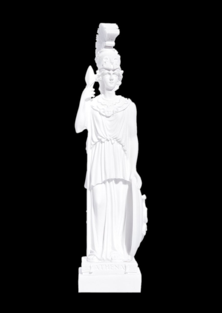 Greek alabaster statue of the goddess Athena