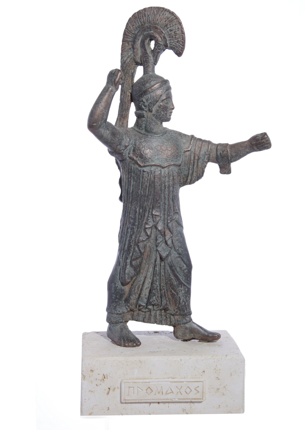 Athena Promachos greek plaster statue