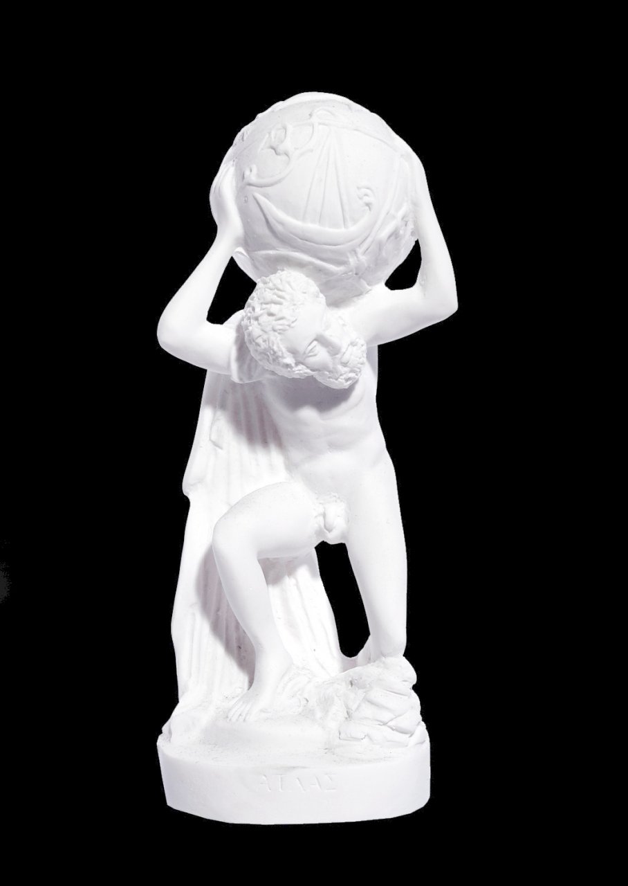 Atlas greek alabaster statue