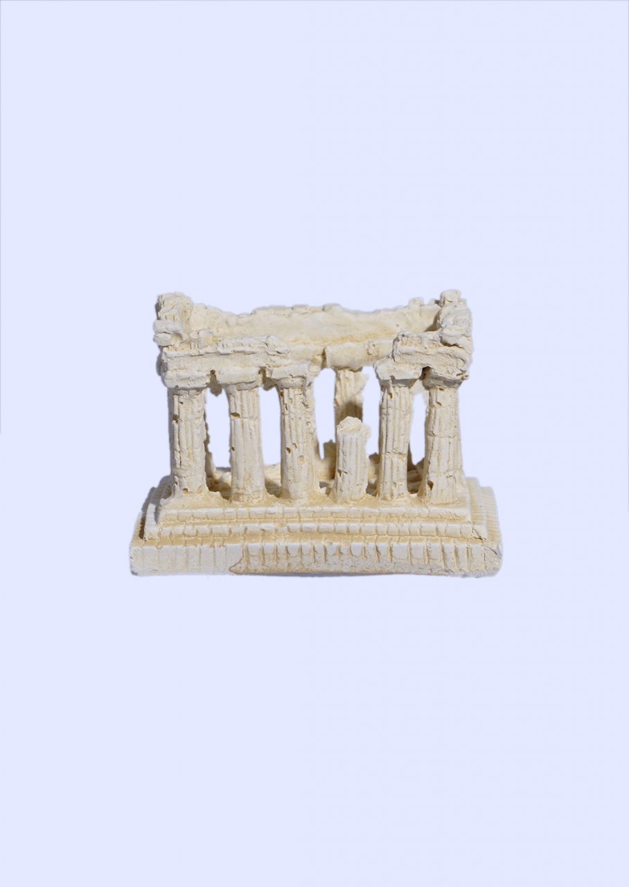Parthenon of Acropolis small plaster statue