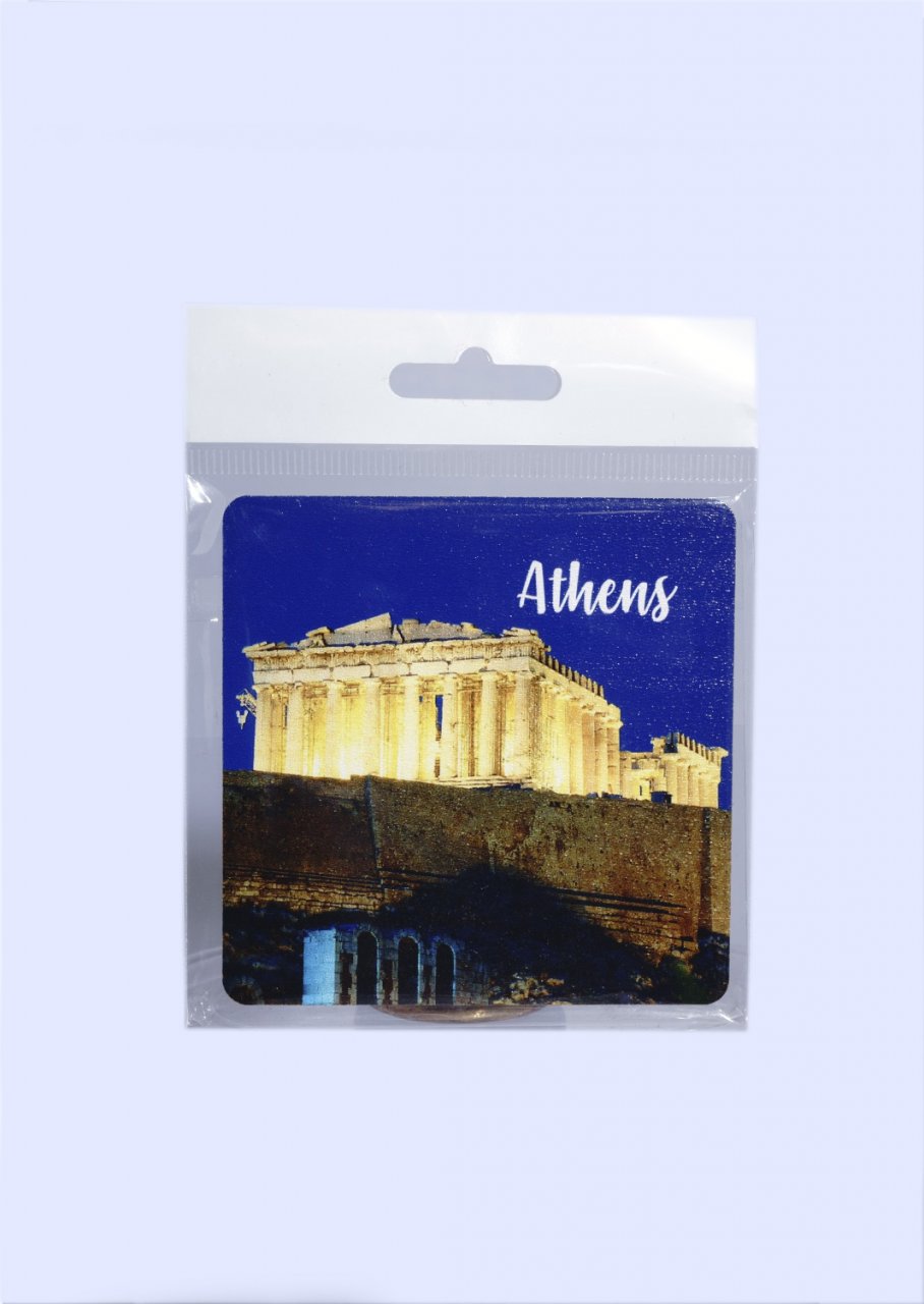 Athens Coaster with Parthenon of Acropolis No.3