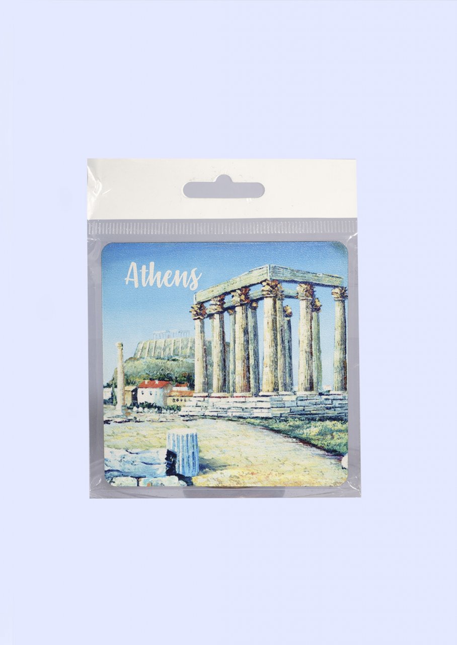 Athens Coaster with The Temple of Olympian Zeus