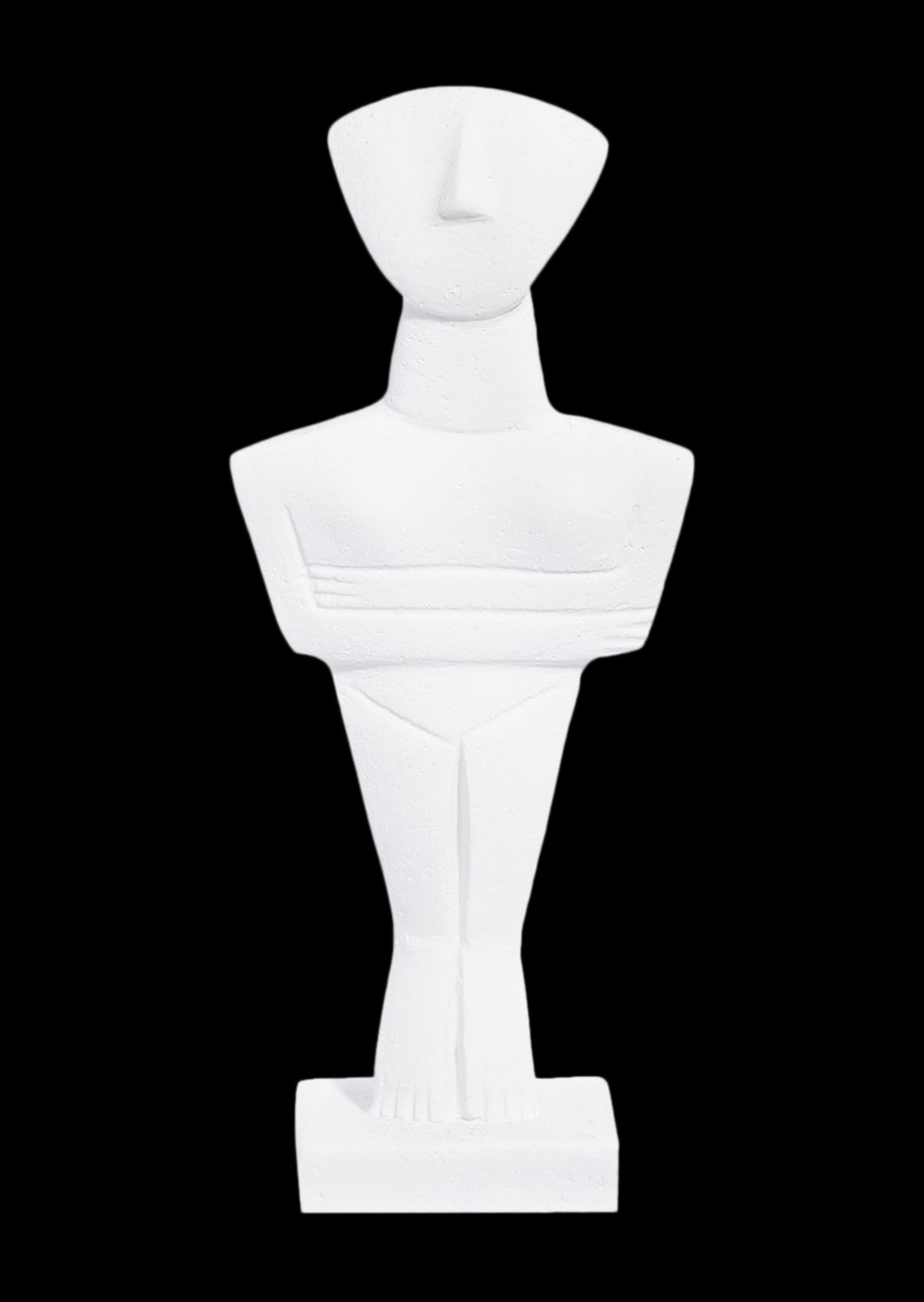 Cycladic male idol, alabaster cycladic statue