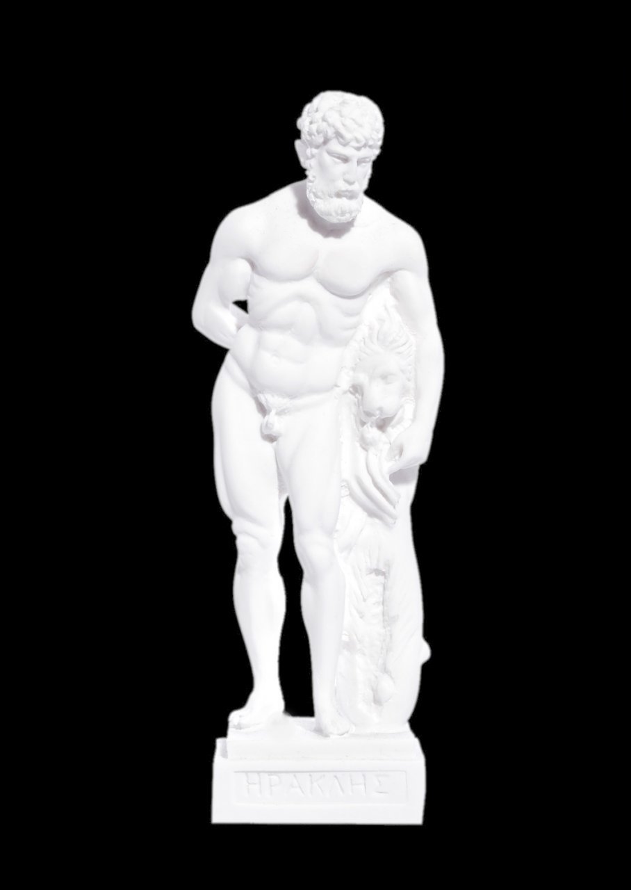 Hercules greek alabaster statue