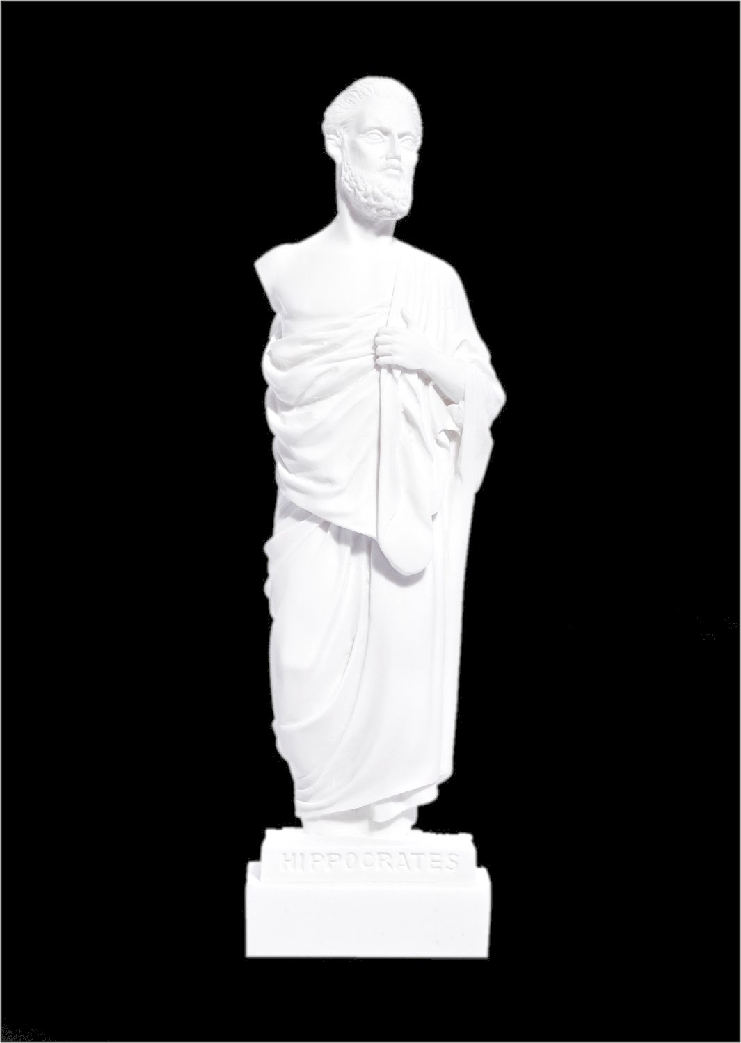 Hippocrates greek alabaster statue