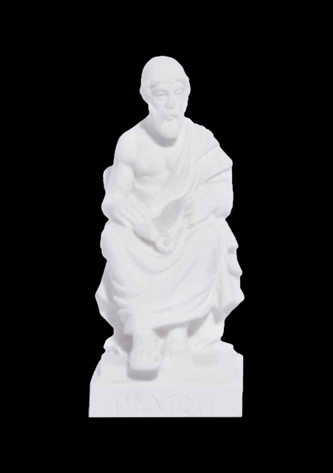 Plato greek alabaster statue