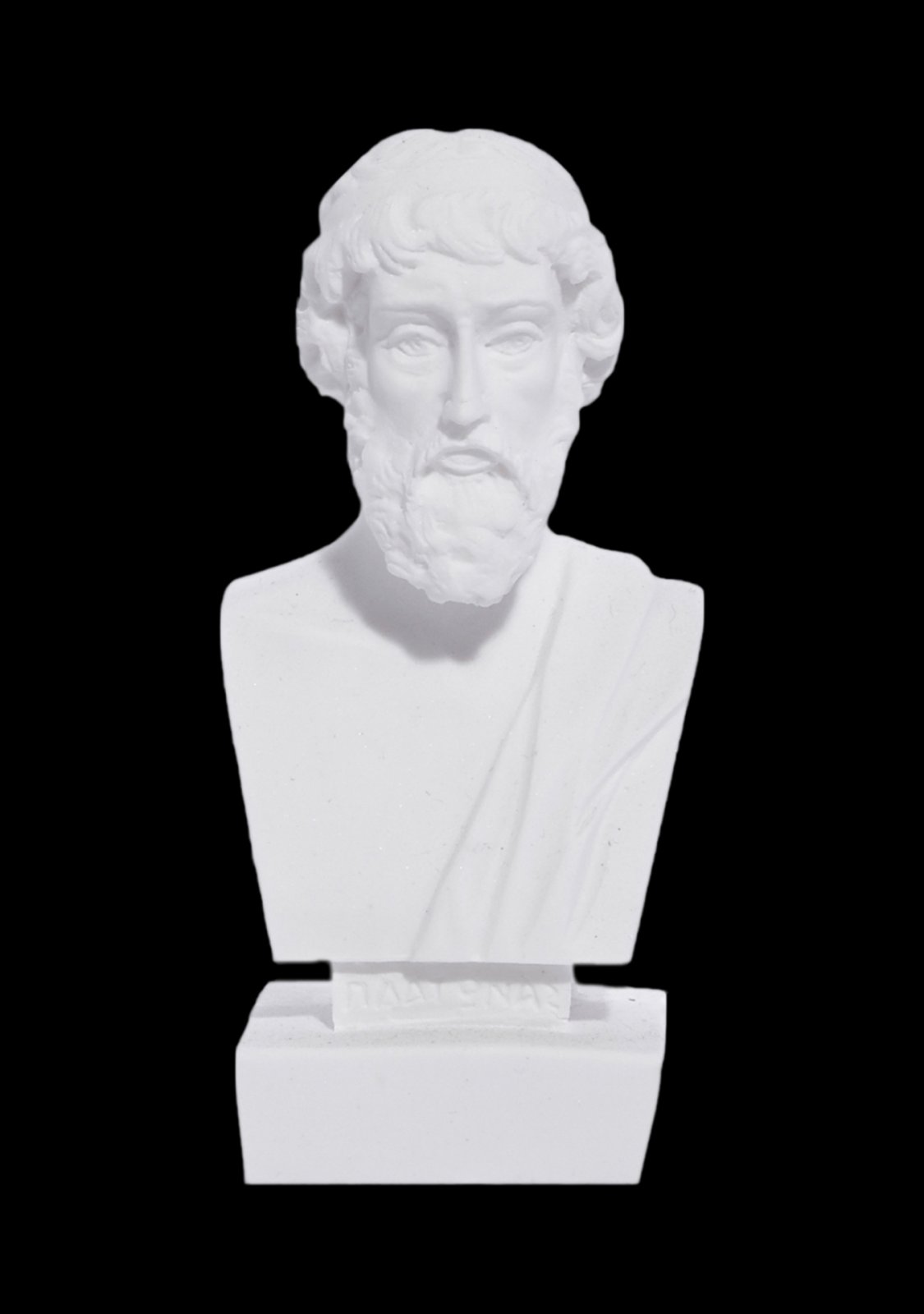Plato greek alabaster bust statue