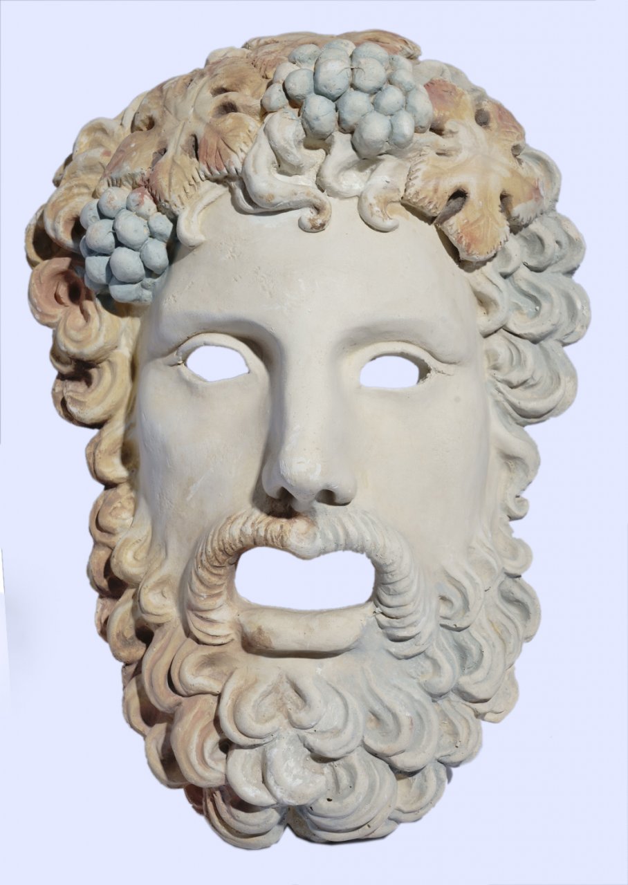 Dionysus medium greek plaster mask