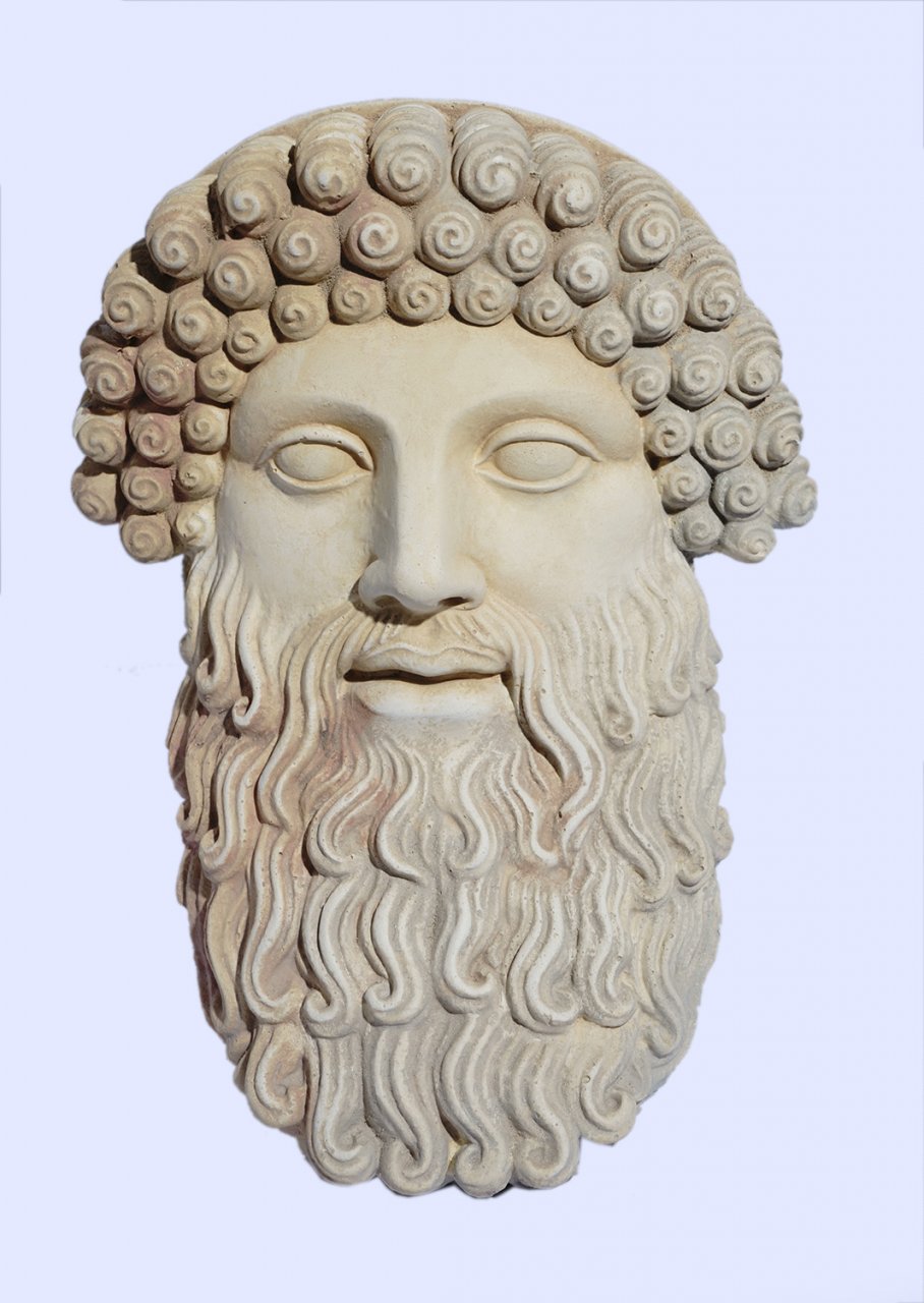 Zeus large plaster greek mask