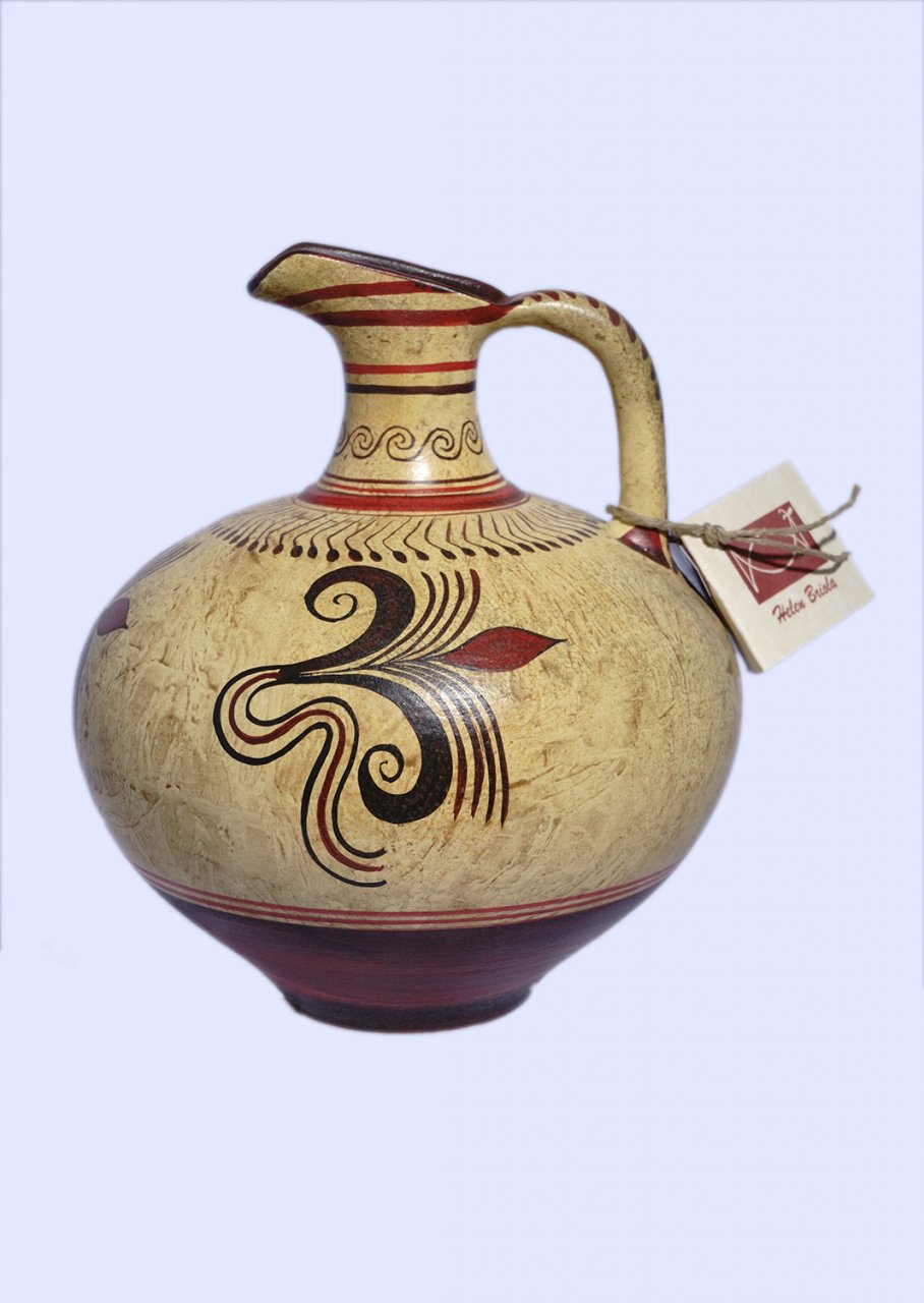 Minoan small jar with vegetal decoration 