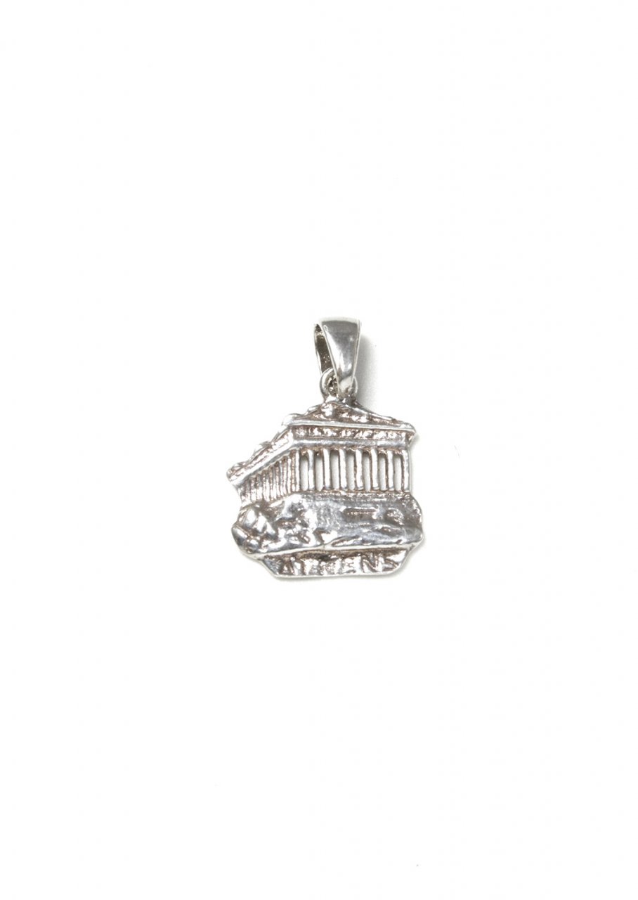 Parthenon of Acropolis greek silver pendant