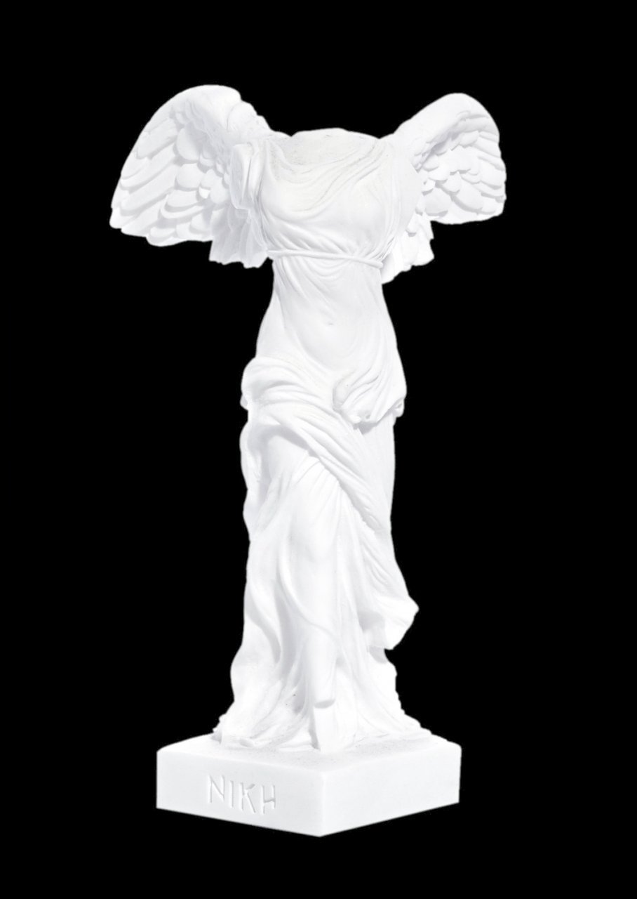Nike of Samothrace greek alabaster statue