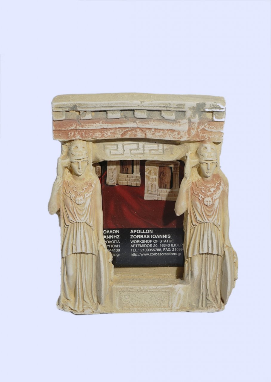 Greek picture frame with Athena goddess of wisdom