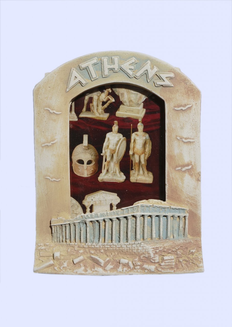 Large Greek picture frame with Parthenon Athens