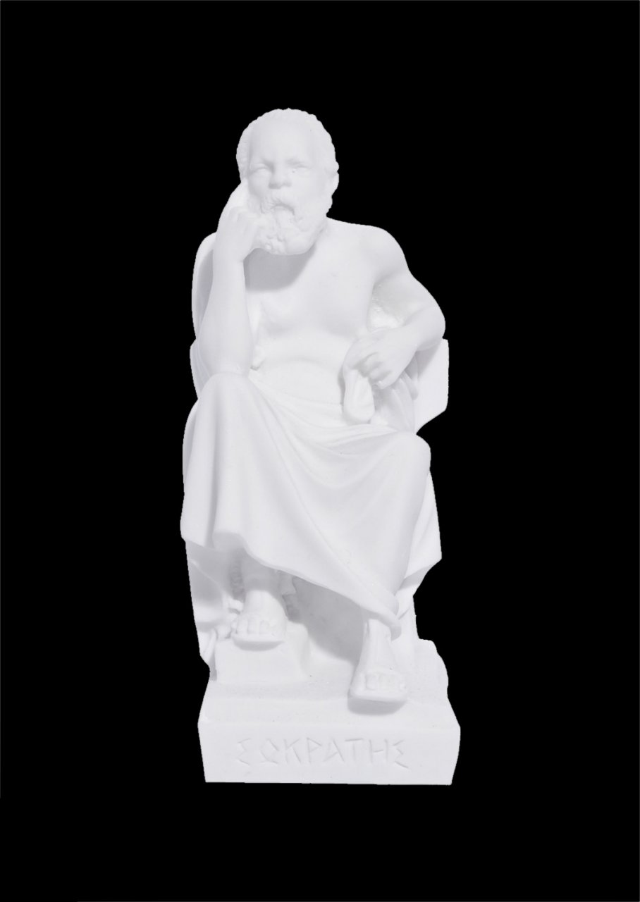 Socrates greek alabaster statue