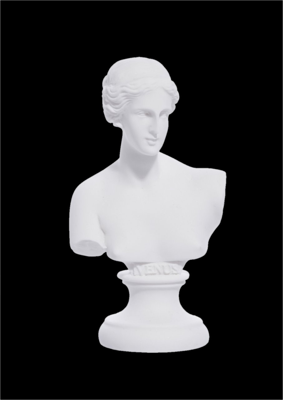 Aphrodite the goddess of love greek alabaster bust statue