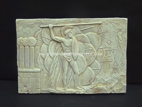 LEONIDAS THE KING OF SPARTA PLATER RELIEF Greek statues Greek relief sculptures