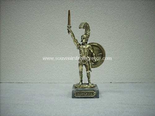 Bronze figurine of the greek hero Achilles Greek statues Bronze figurines