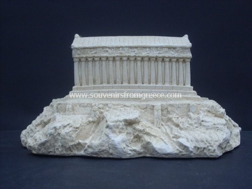 Souvenirs from Greece: Plaster statue of the Parthenon Clocks Plaster clocks Special souvenirs from Greece,plaster statue of Parthenon which is a temple in the Athenian Acropolis,dedicated to Athena,a greek goddess.Its construction began in 447 BC and was complited in 438 BC, the architects were Iktinos, Kallikrates. 
