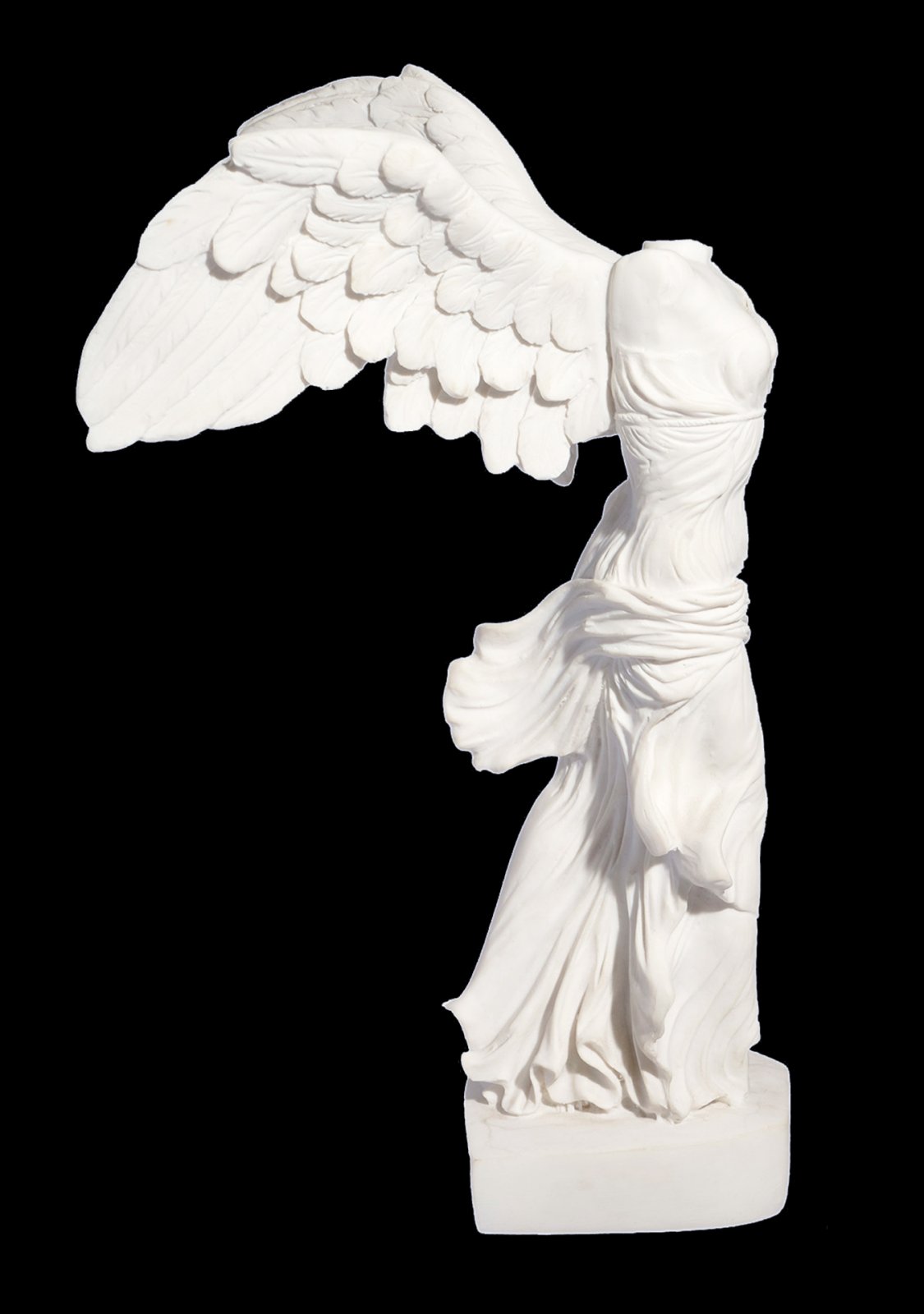 Nike of Samothrace, greek alabaster statue