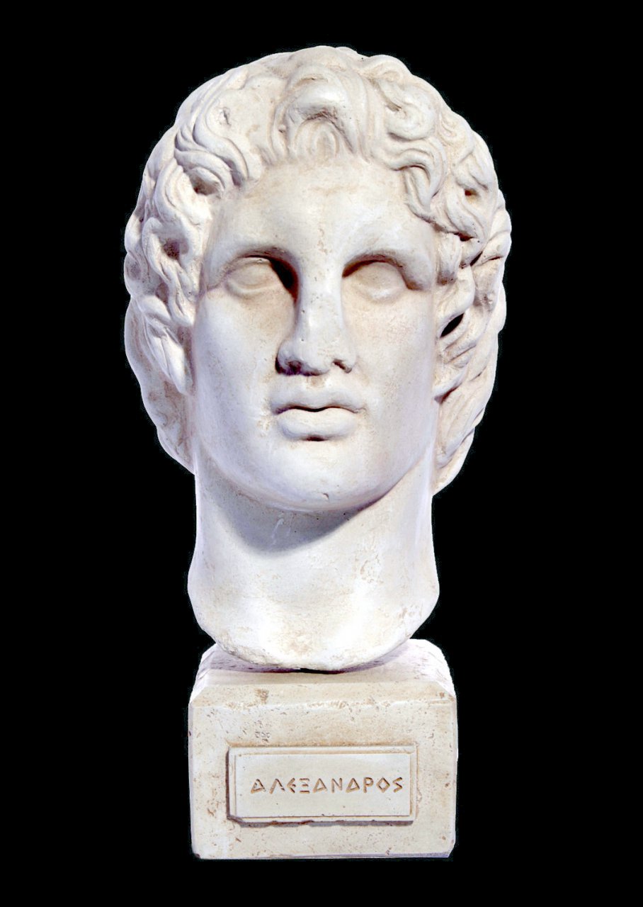 Alexander the Great greek plaster bust 