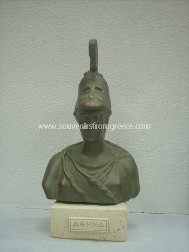 Souvenirs from Greece: Athena greek plaster bust statue Greek statues Greek Busts Sculptures Fantastic greek souvenirs handmade plaster bust of the ancient greek goddess of wisdom Athena from greek mythology, special greek gifts