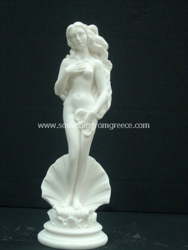 Aphrodite on a shell greek alabaster statue Greek statues Alabaster statues