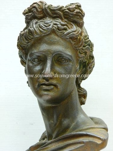 Apollo green plaster busts statue : Greek Busts Sculptures : Greek ...