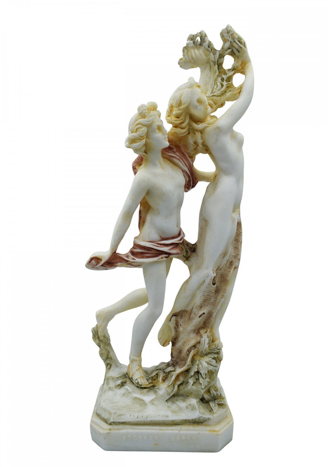 Apollo and Daphne of Lorenzo Bernini, greek alabaster statue with color