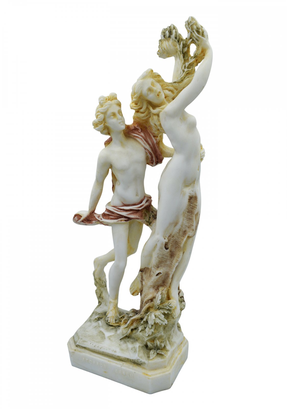 Apollo and Daphne of Lorenzo Bernini, greek alabaster statue with color