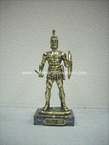 Bronze figurine of Ares the greek god of war Greek statues Bronze figurines