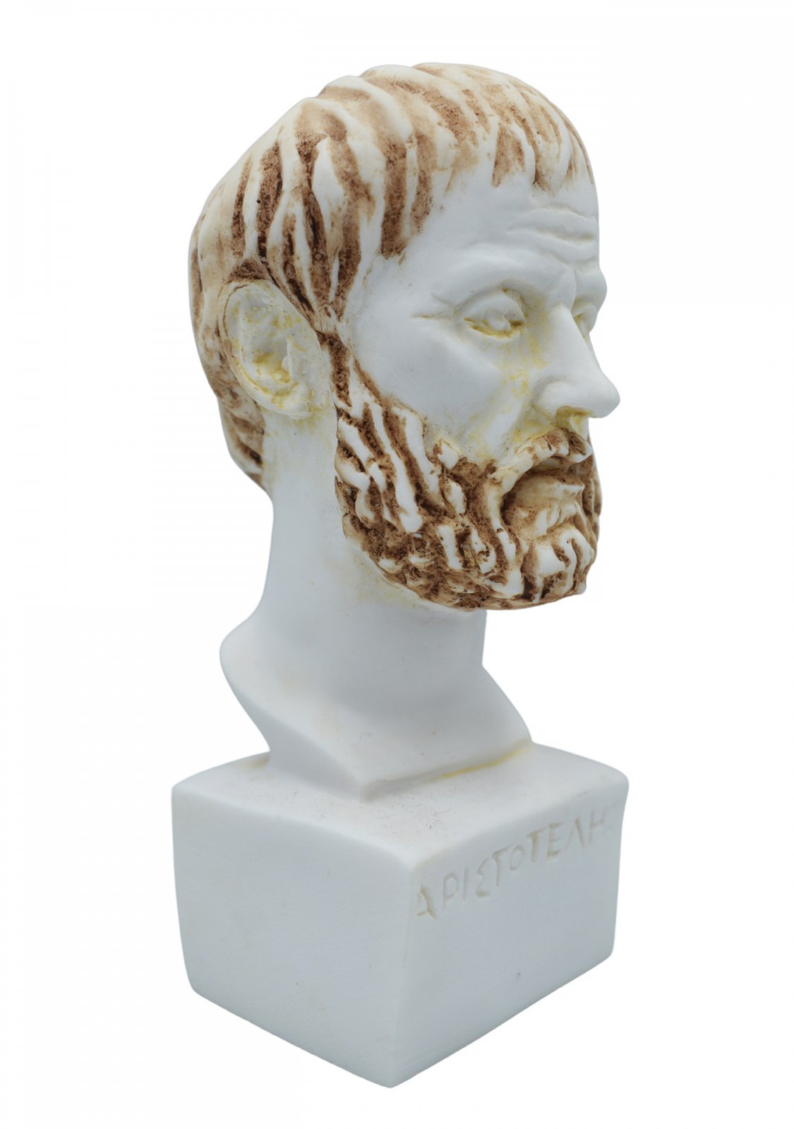 Aristotle greek alabaster bust statue