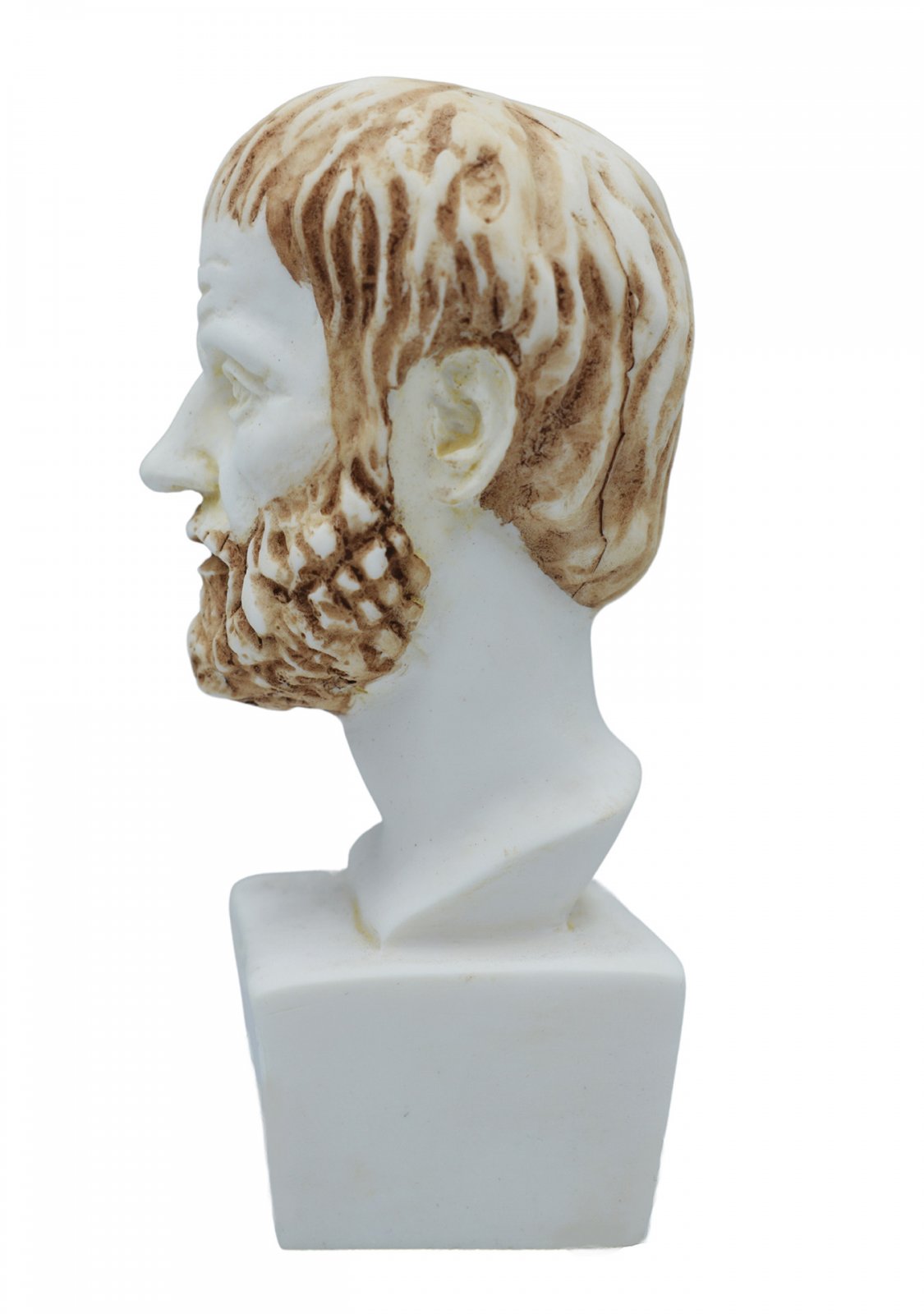 Aristotle greek alabaster bust statue