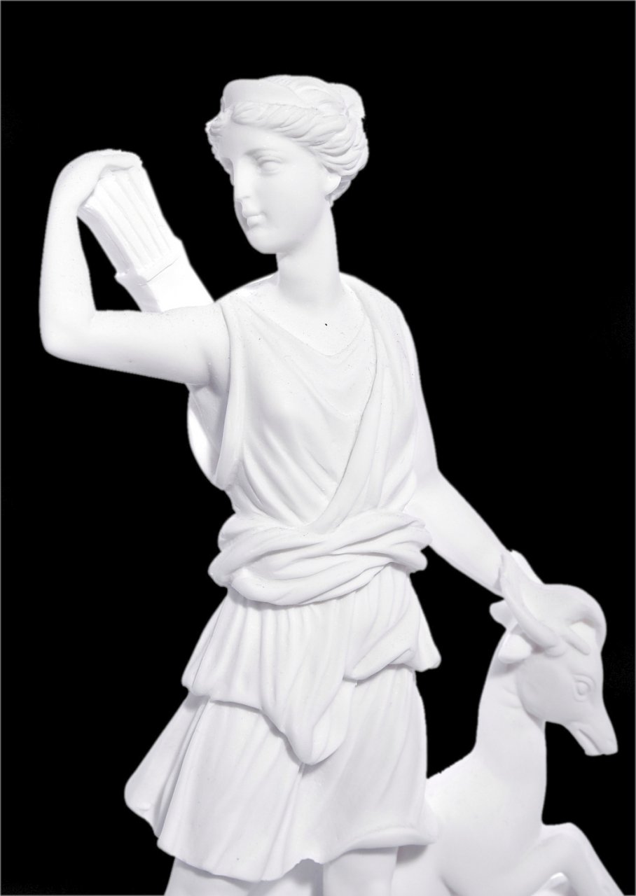 Artemis goddess of the hunt greek alabaster statue of Leoharis 