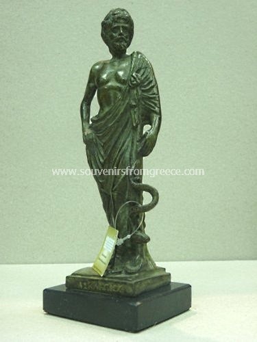 Asclepius (Askepios) greek bronze statue Greek statues Bronze statues