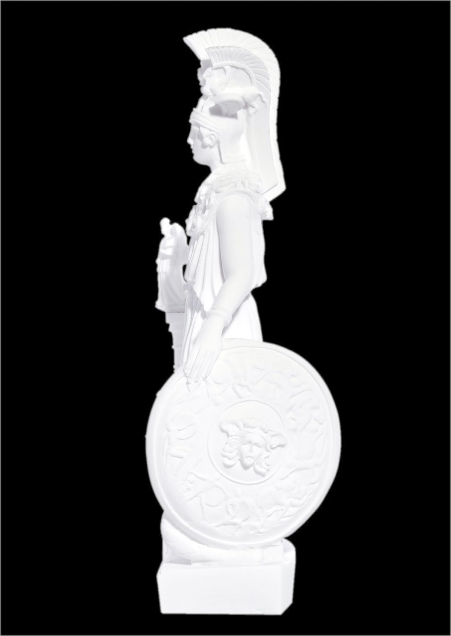 Greek alabaster statue of Athena the Goddess of wisdom