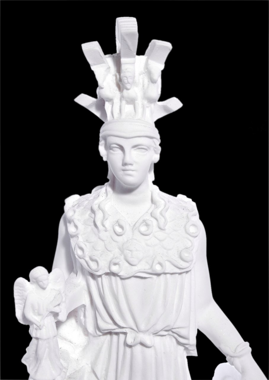 Greek alabaster statue of Athena, the goddess of wisdom