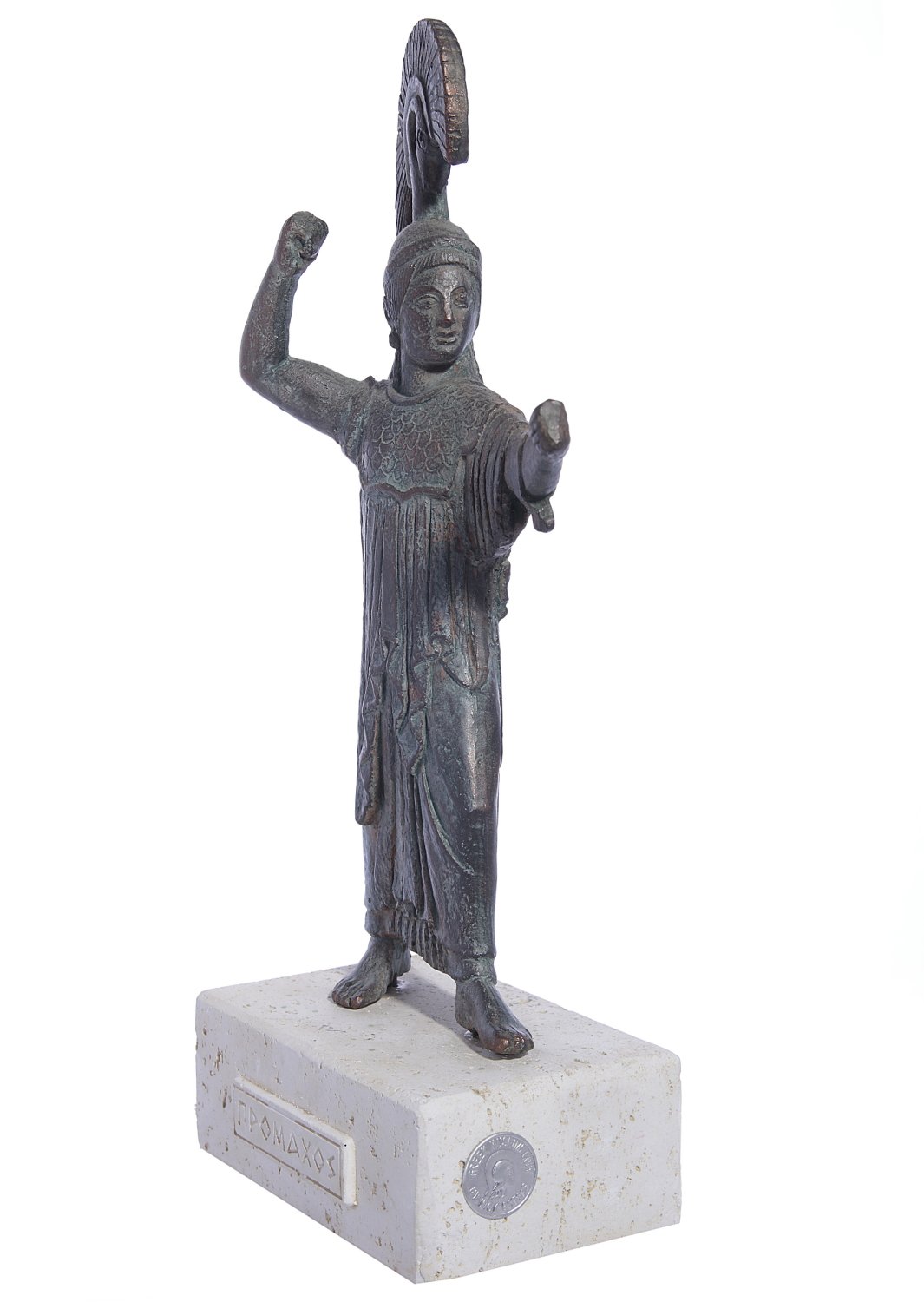 Athena Promachos greek plaster statue